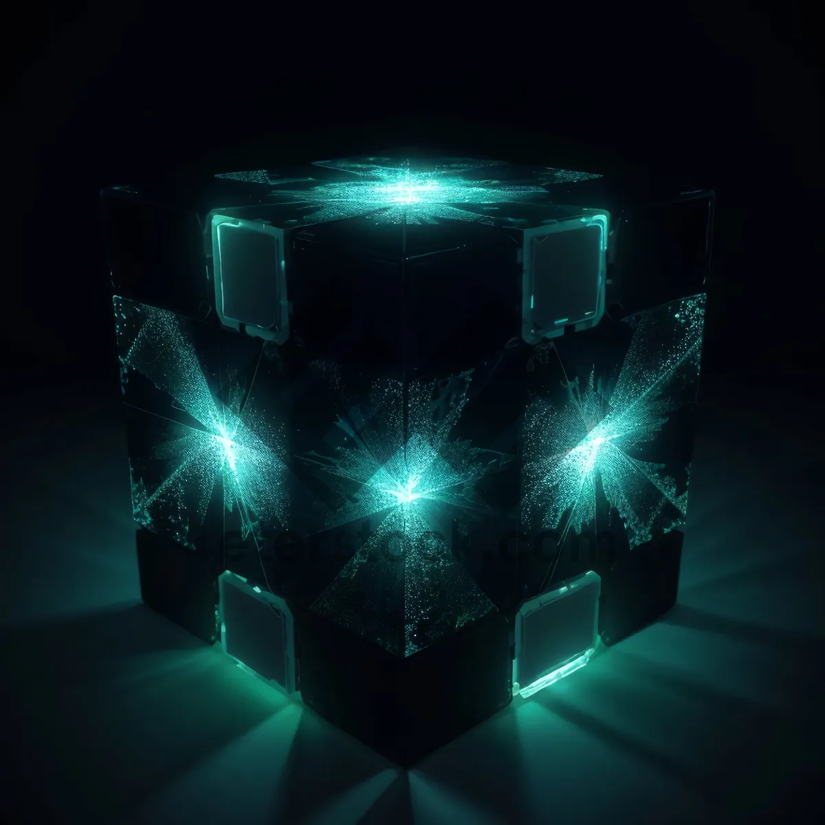 Picture of Digital Energy Fractal Fantasy Glow Wallpaper