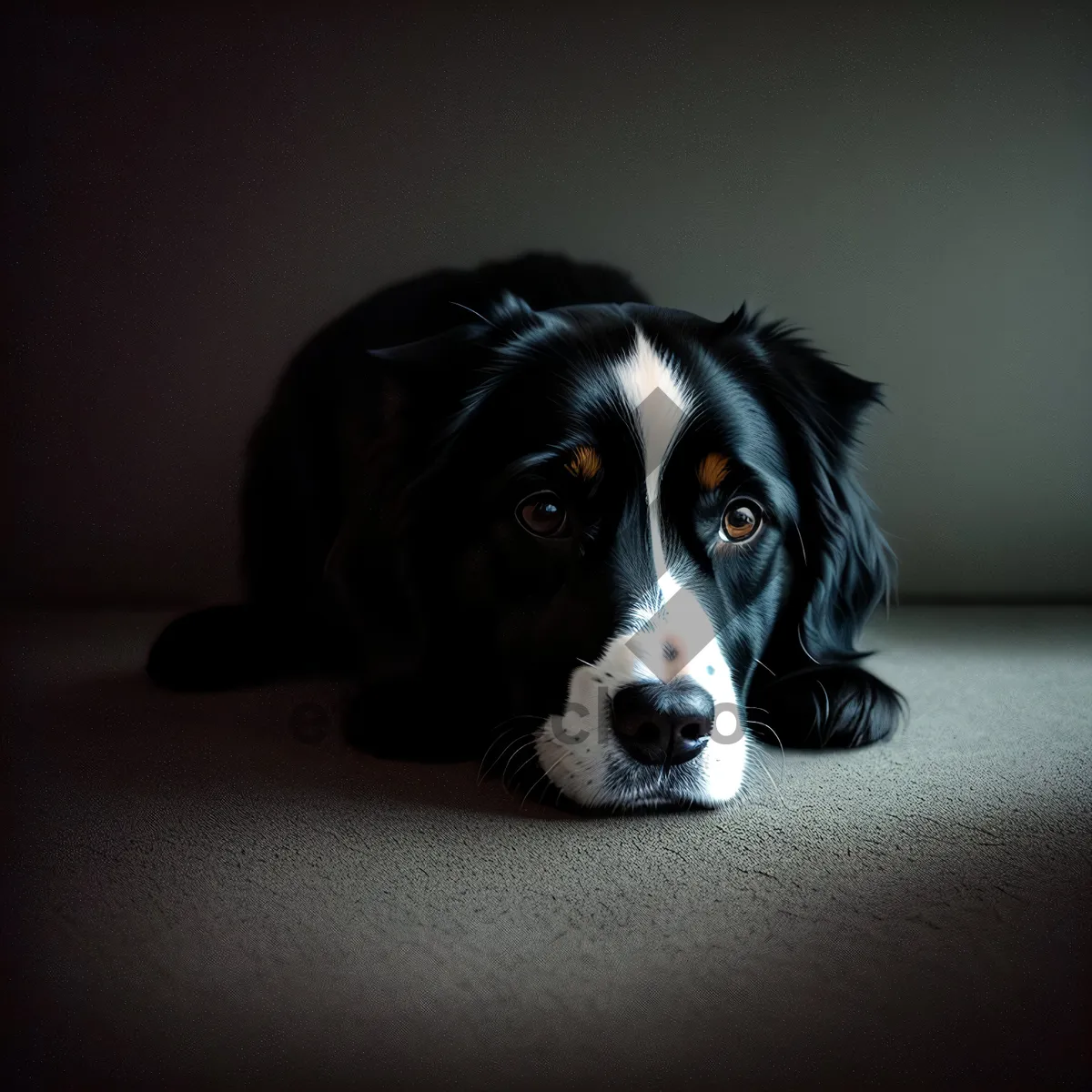 Picture of Adorable Swiss Mountain Dog Puppy Portrait