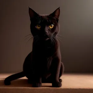 Adorable Gray Feline with Curious Eyes