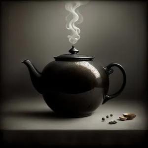 Traditional Ceramic Teapot for Hot Herbal Tea