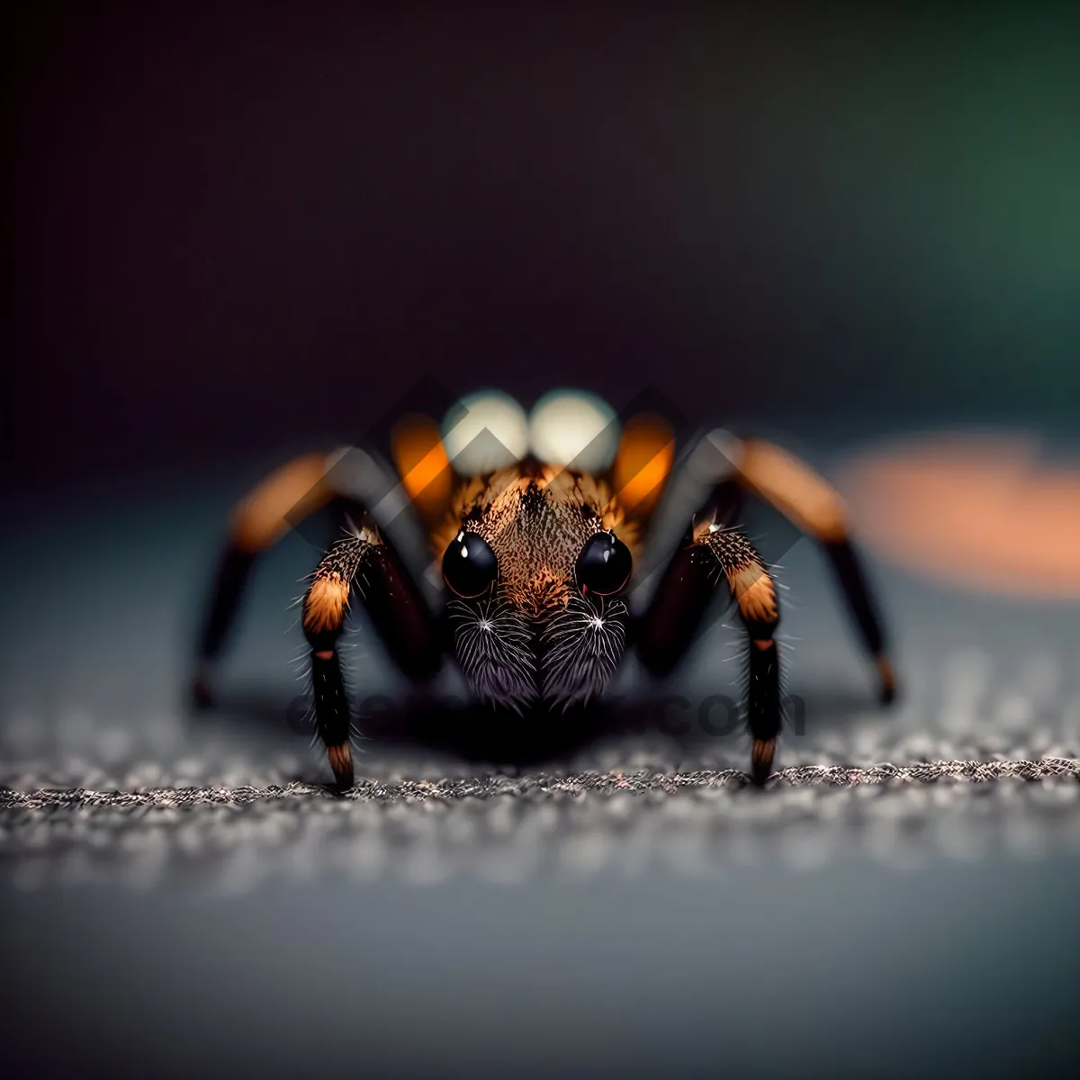 Picture of Close-up Snapshot: Black Weevil Beetle with Antenna and Legs