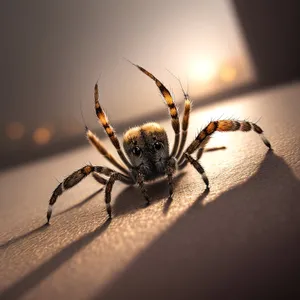 Scary Hairy: Close-up of Black and Gold Garden Spider