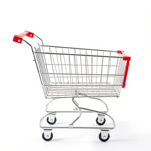 3D shopping cart on wheels