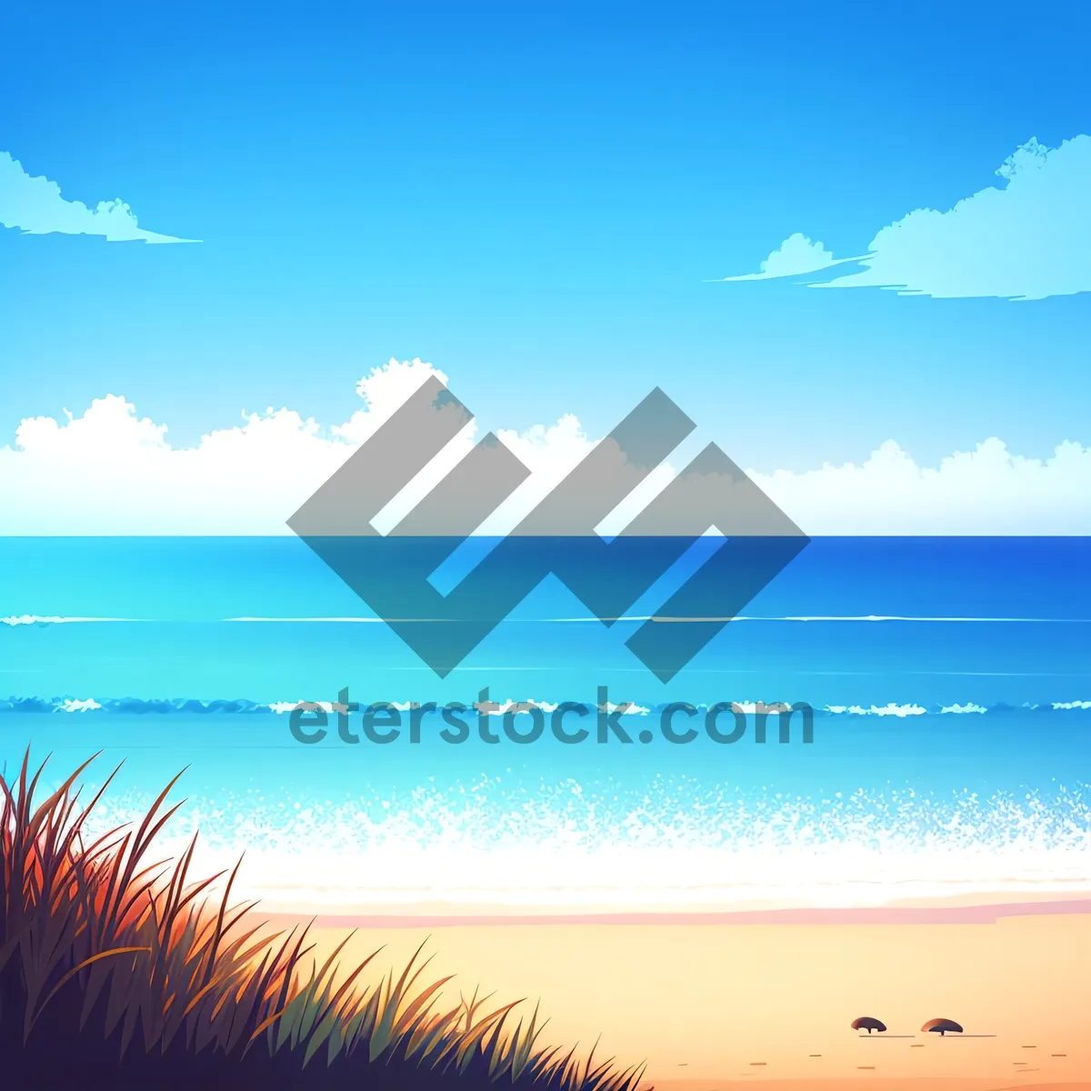Picture of Serenity at Sunset: Tranquil Tropical Seascape