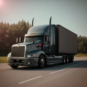 Freight on Wheels: Highway Delivery in Motion