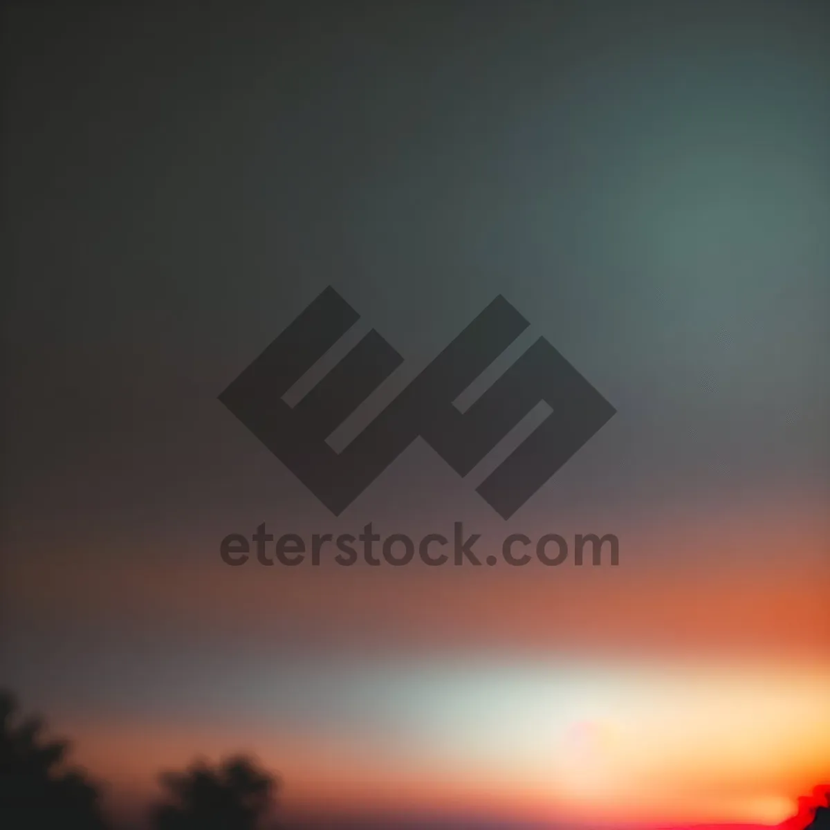 Picture of Vibrant Sunset Sky with Colorful Clouds