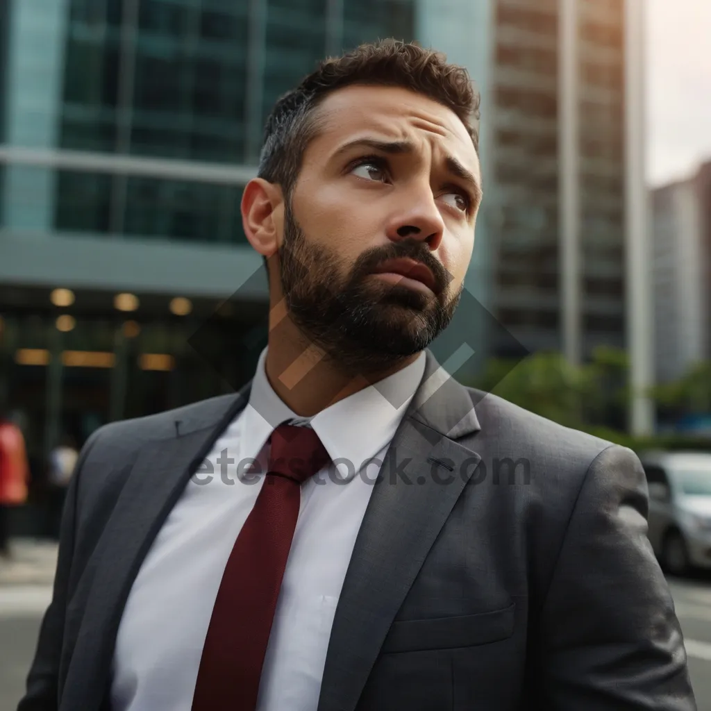 Picture of Smiling male executive at corporate office meeting