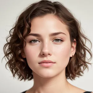Gorgeous Model with Flawless Skin and Captivating Smile