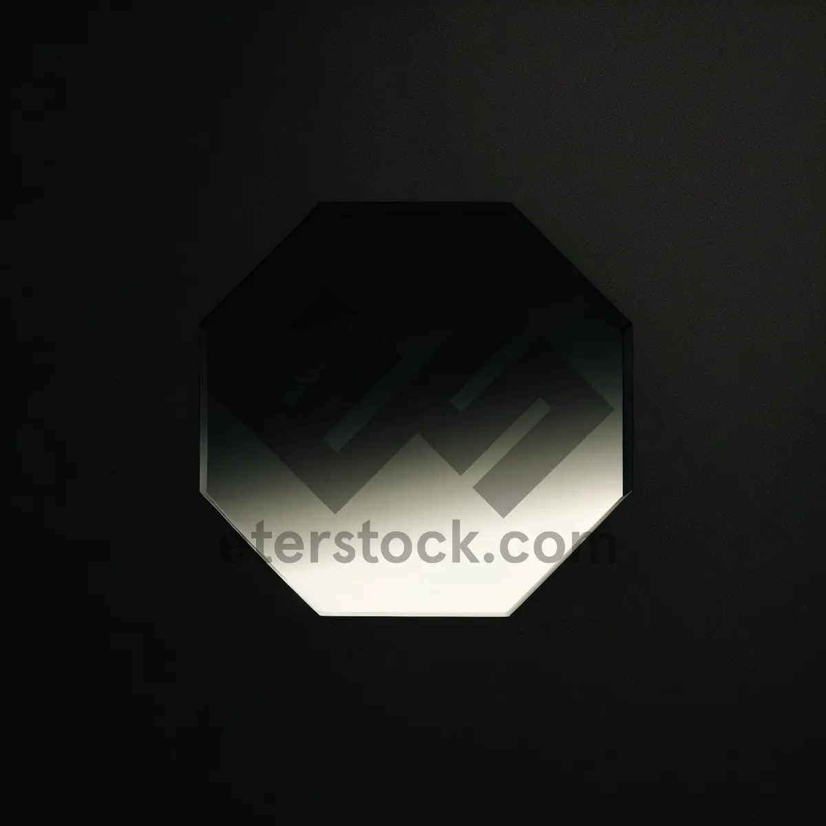 Picture of Blank 3D Frame Symbol with Empty Hole