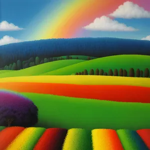 Vibrant school supplies in rainbow colors with pencils and crayons.