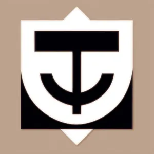 3D black heraldry icon design symbol sign.