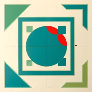 Bank Facility Symbol and Flag Icon