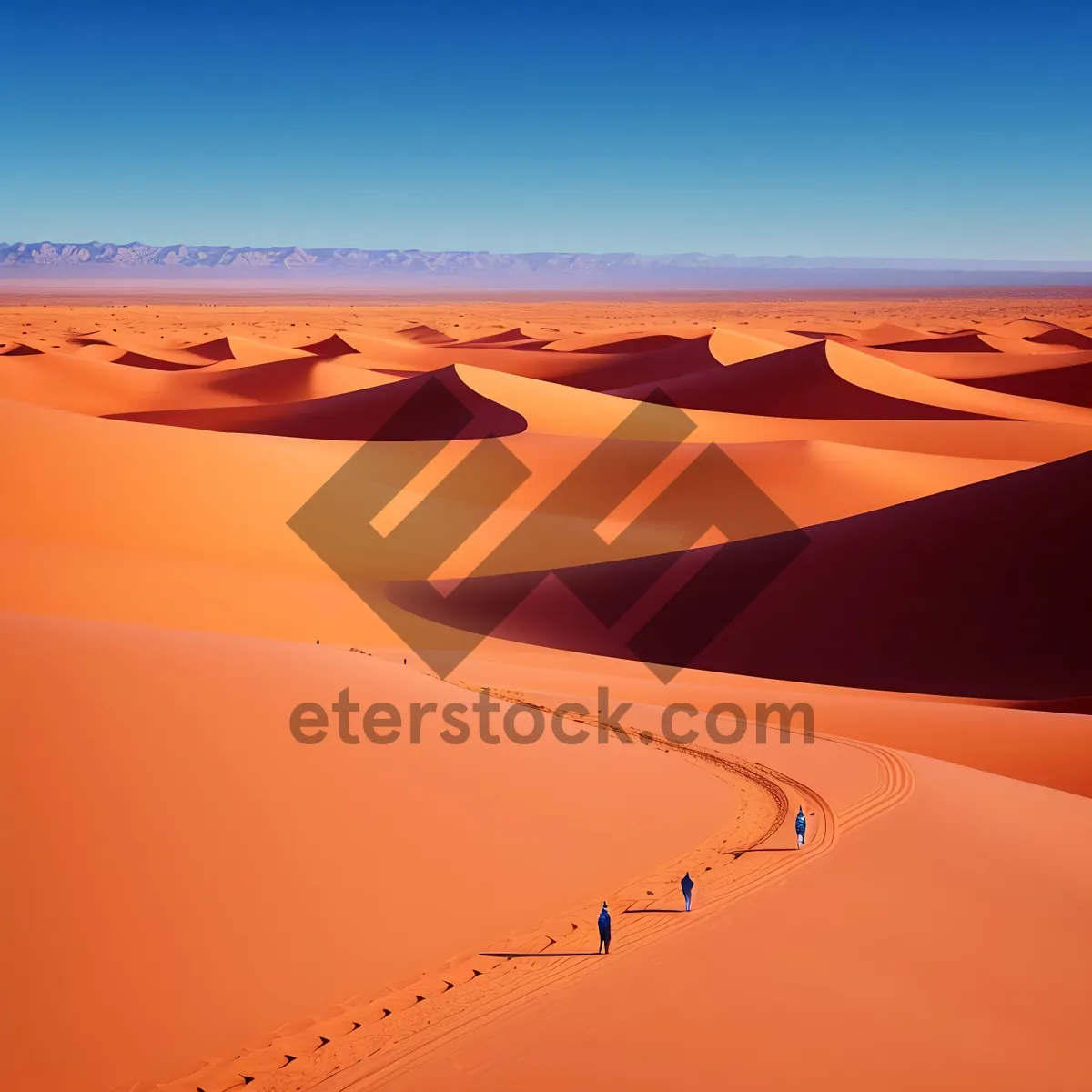 Picture of Sunset over Orange Dunes: A Summer Desert Adventure