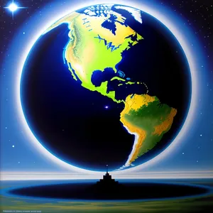 Planet Earth: Celestial Sphere of Global Continents