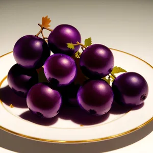 Juicy Grape Cluster: Fresh, Ripe, and Delicious!