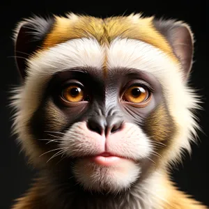 Furry Primate with Captivating Eyes - Wildlife Portrait