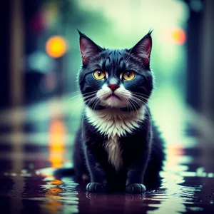 Curious Kitten with Adorable Whiskers