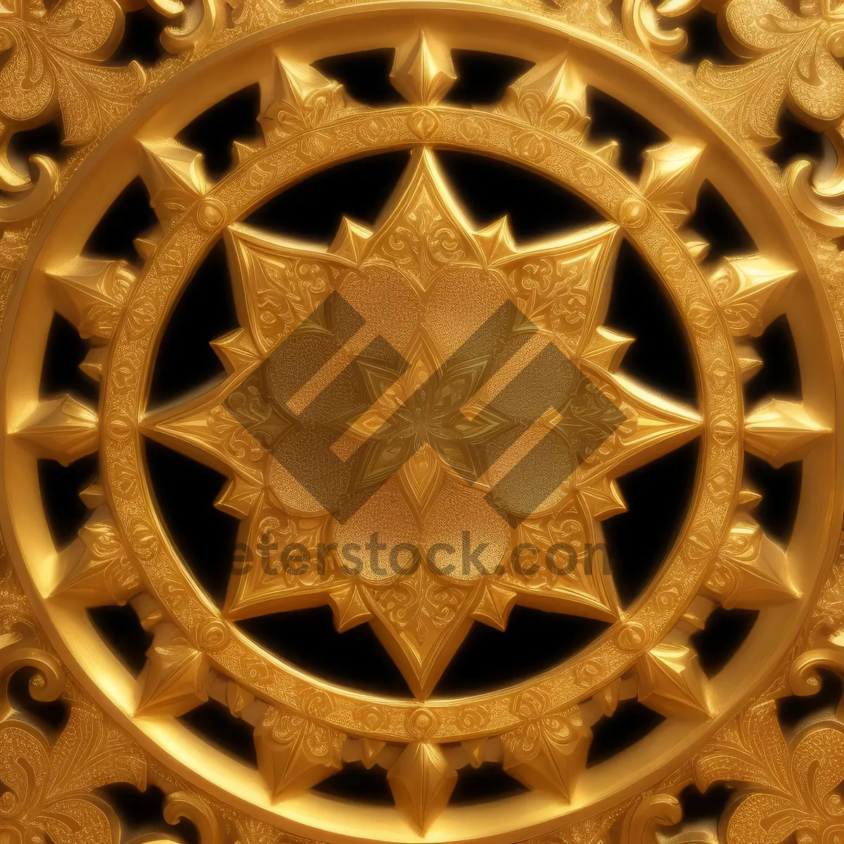 Picture of Ornate Arabesque Trivet Base: Exquisite Art and Texture