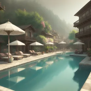 Tropical Oasis Retreat: Resort Hotel Pool Paradise