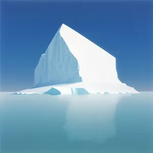 Vibrant Cloudscape Sunset Over Majestic Iceberg
