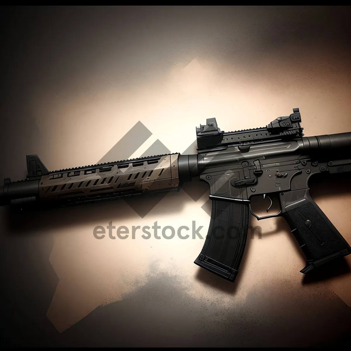 Picture of Modern Assault Rifle Lineup: Powerful Firearms in Action