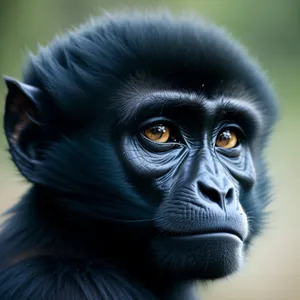 Wild Primate Faces: Ape, Monkey, Gorilla, Gibbon