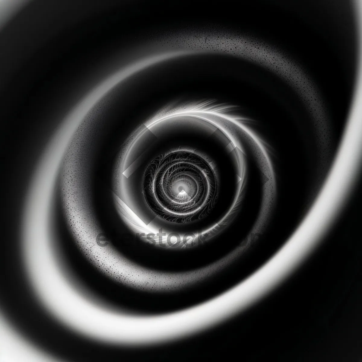 Picture of Coiled Light: Digital Art with Fractal Swirls.