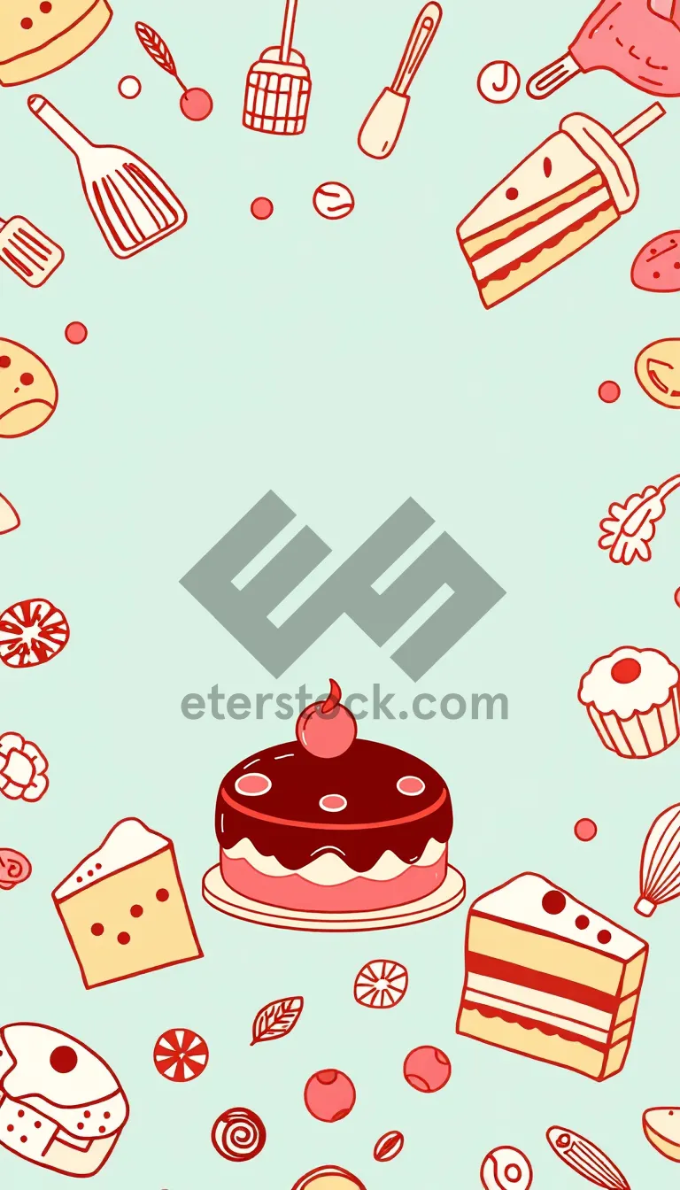 Picture of Cute holiday snowman decoration design for card