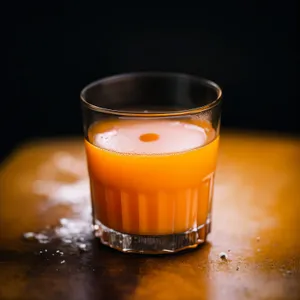 Fresh Orange Beer Cocktail with Ice and Fruit