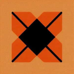 3D paper symbol sign