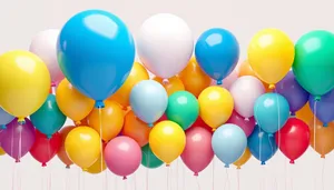 Colorful Balloon Display for Birthday Celebration Party