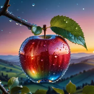 Festive Glass Apple Decoration for Winter Celebration