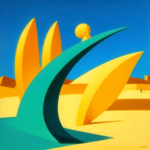 3D Sunflower Design Icon