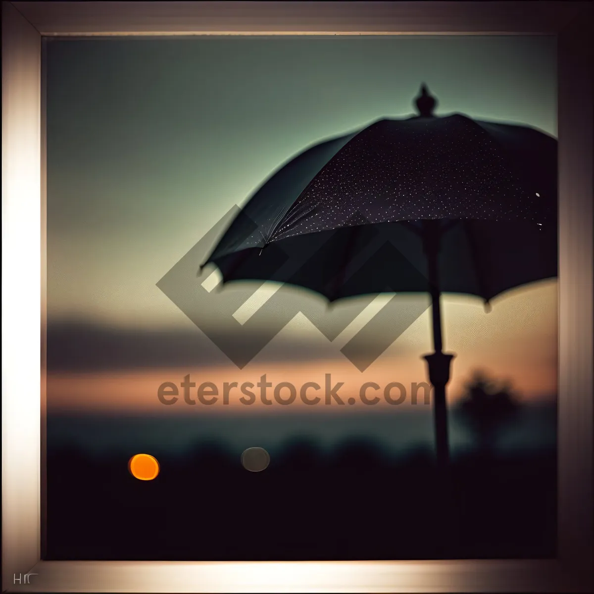 Picture of Rainy Day Shelter: Umbrella Lampshade Provides Protection and Style