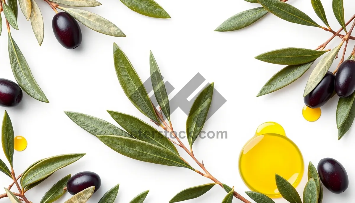 Picture of Fresh Tea Leaf on Bamboo Branch