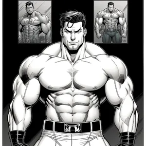 Muscular Reflection: Sexy Bodybuilder Amulet