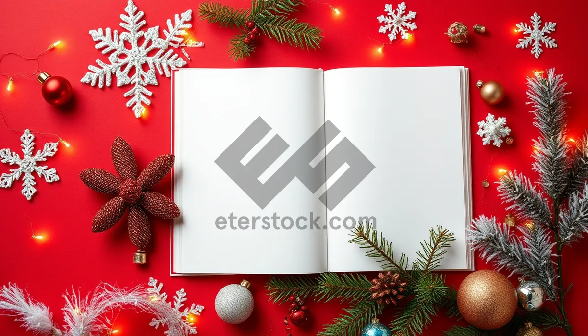 Picture of Golden Snowflake Greeting Card Decoration