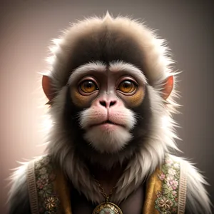 Mystic Primate: Adorable Ape with Captivating Gaze