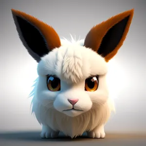 Adorable Fluffy Kitty with Piercing Eyes.