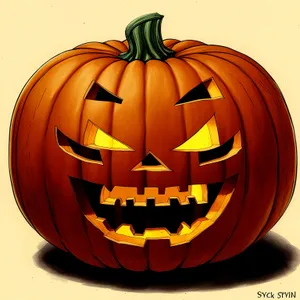 Spooky Halloween Jack-O'-Lantern Candle Decoration