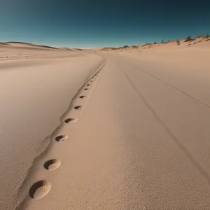 Dune Adventure: Sandscape Transporting Across the Horizon