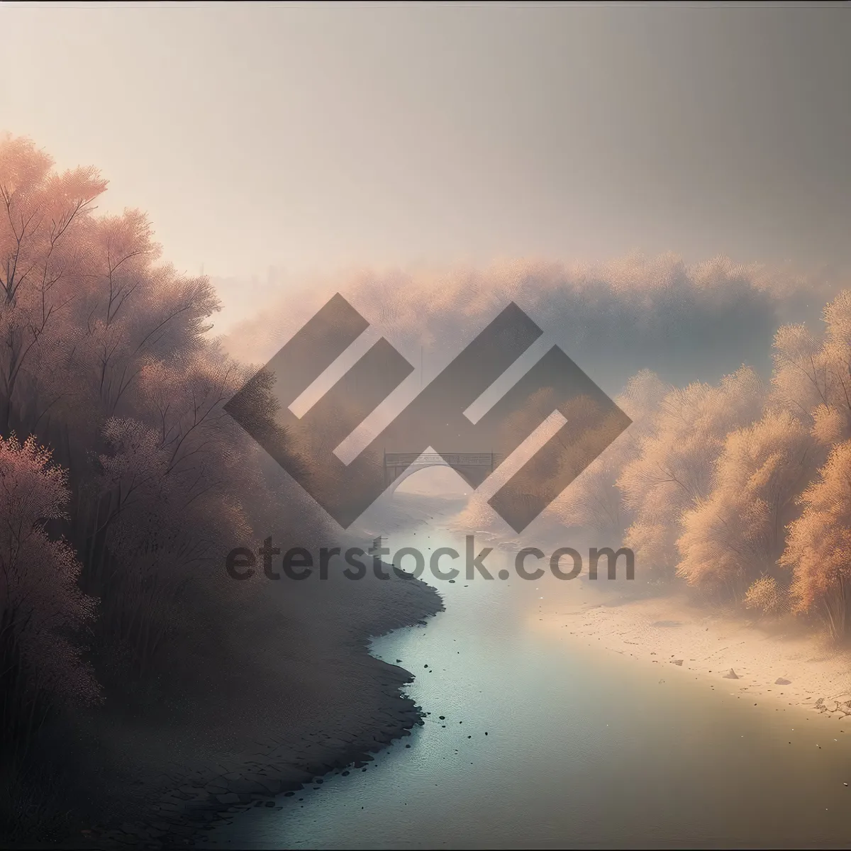 Picture of Vibrant Sunset Sky Over Calm Waters