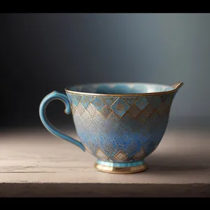 Hot Beverage in Porcelain Cup and Saucer