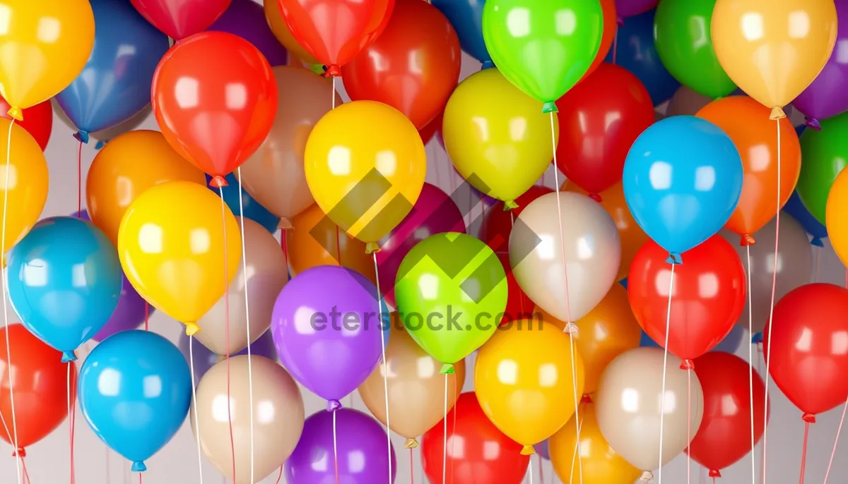 Picture of Colorful Balloon Party Decoration for Birthday Celebration