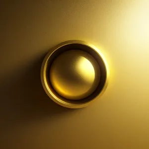 Shiny Black Circle Optical Device Graphic