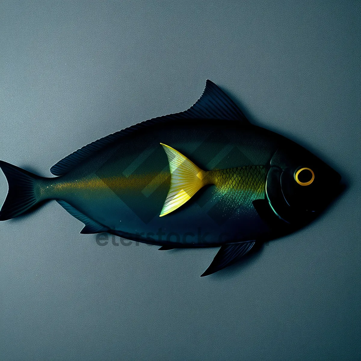 Picture of Colorful Reef Fish Swimming in Tropical Waters