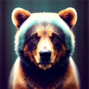 Adorable Collie Shepherd Dog with Brown Fur