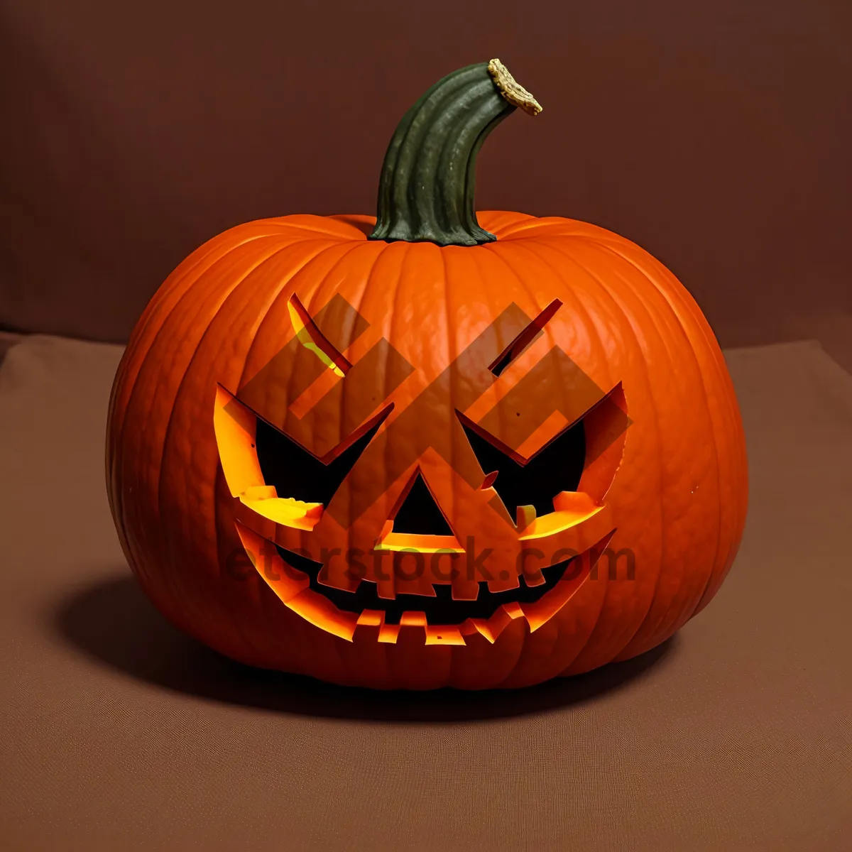 Picture of Spooky Jack-O'-Lantern Illuminating Fall Celebration