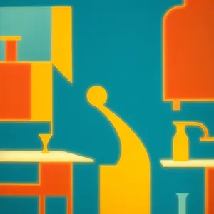 Glossy 3D Business Icon Set for Web Design