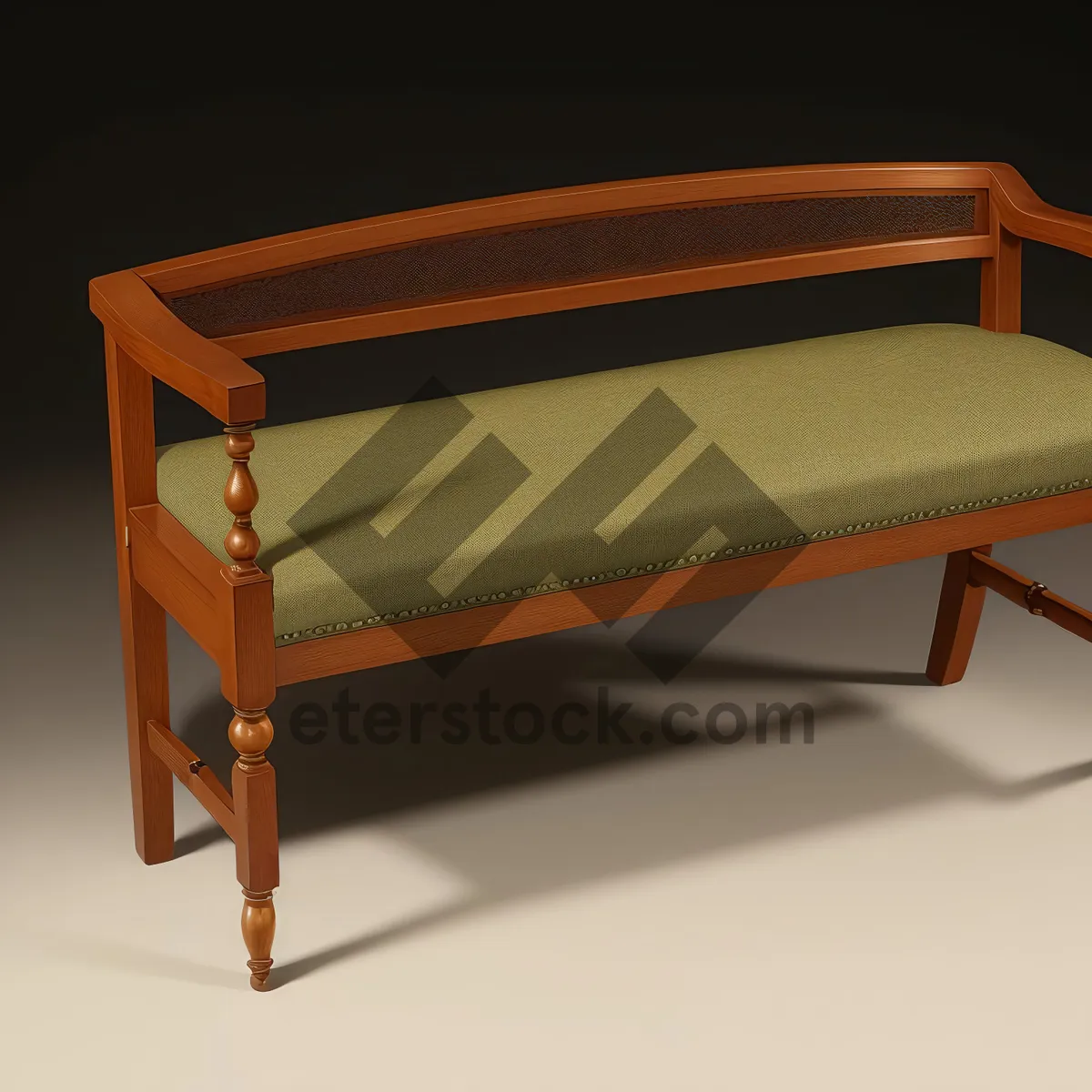 Picture of Vintage Wooden Armchair for Stylish Comfort